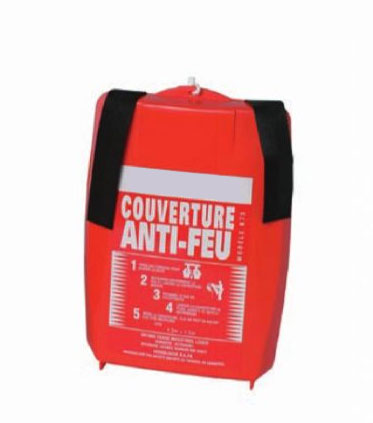 COUV. ANTI-FEU 120x120 COFFRET ROUGE   - Coop labo