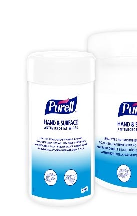 LINGETTES PURELL HAND&SURFACES x100