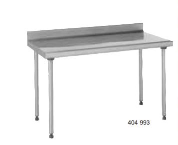 TABLE INOX A DOSSERET 600x600 MM