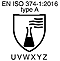 EN ISO 374-1:2016 type A