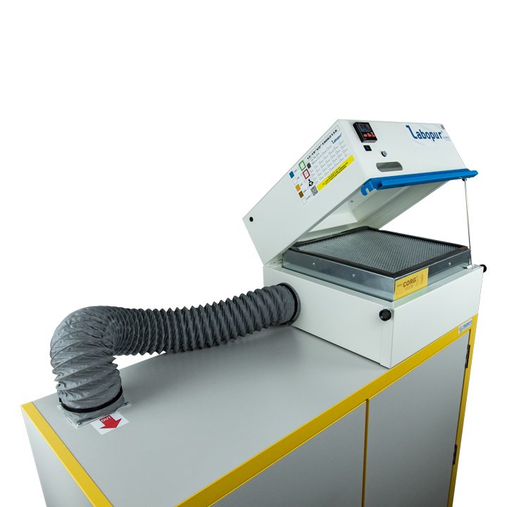 Filtre à charbon actif polyvalent pour vapeurs organiques et corrosives