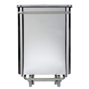 Poubelle de cuisine mobile inox Collecroule ROSSIGNOL 70L, 110L