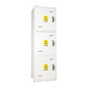 Armoire de sécurité haute 3 portes 3 compartiments TRIONYX