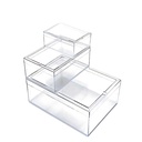 Boîte plastique cristal empilable LAB4 120 x 180 x 75 mm