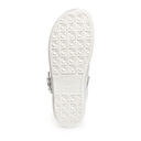 Sabot médical tout cuir lisse blanc Mixte ABEBA