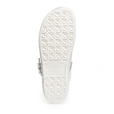 Sabot médical cuir perforé blanc Mixte ABEBA