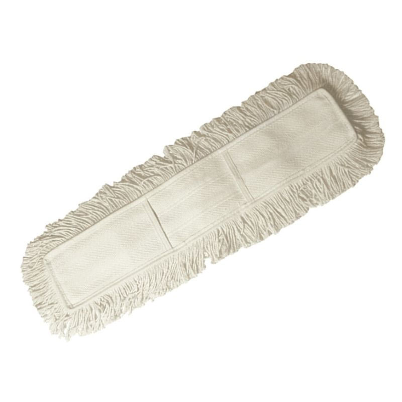 Balai plat articulé avec frange coton