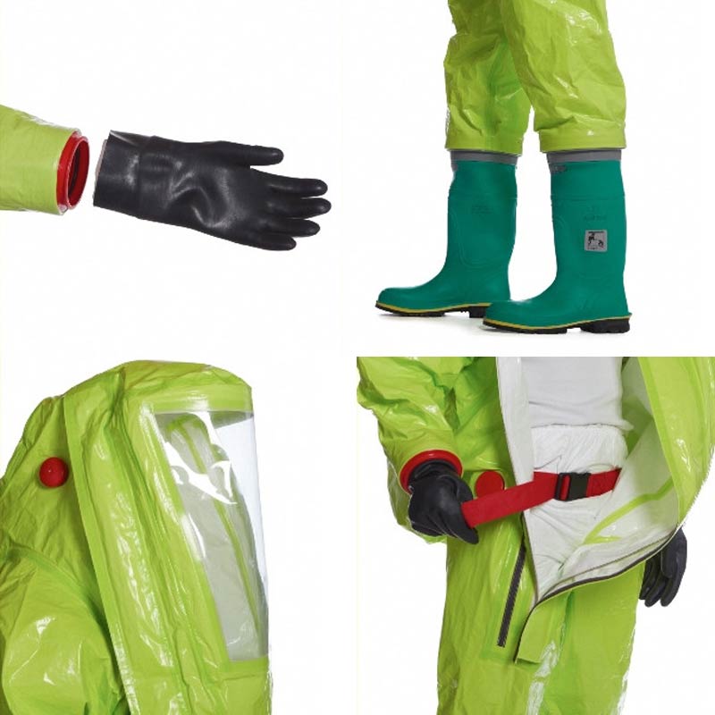 Combinaison étanche aux gaz avec bottes intégrées DUPONT Tychem