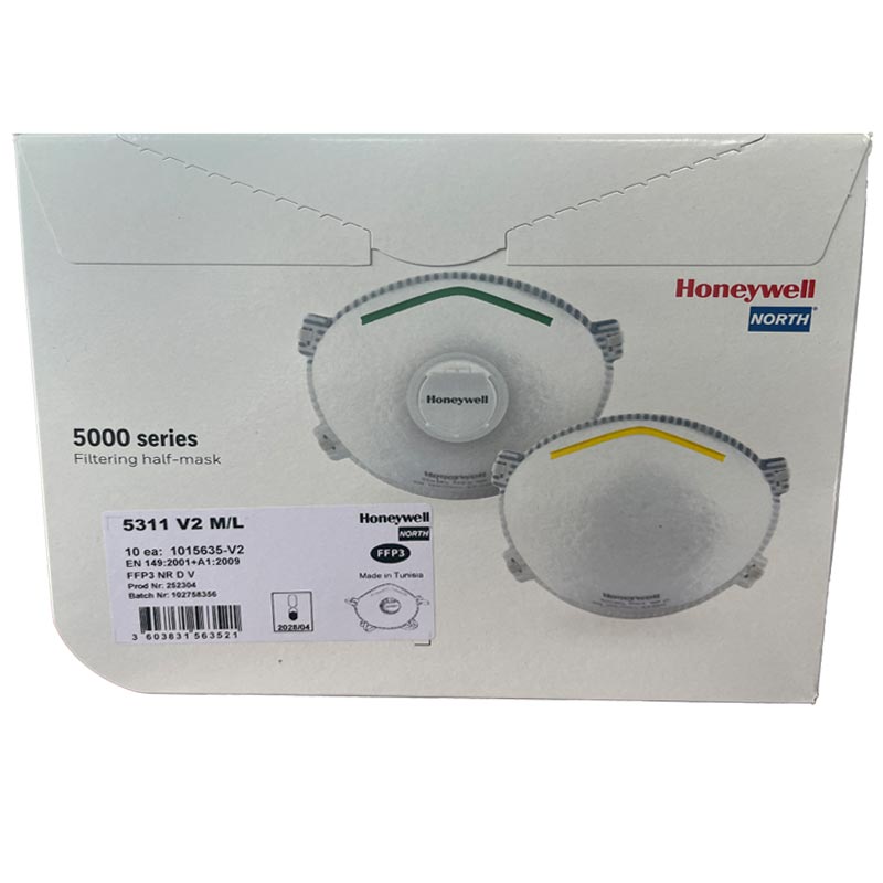 Demi-masque filtrant jetable FFP3D 5311 HONEYWELL x 10