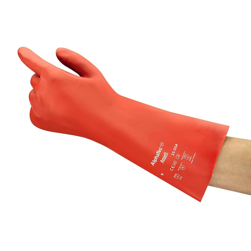 [432L] Gants Alphatec 15-554 ANSELL en PVA spécial solvants (L)