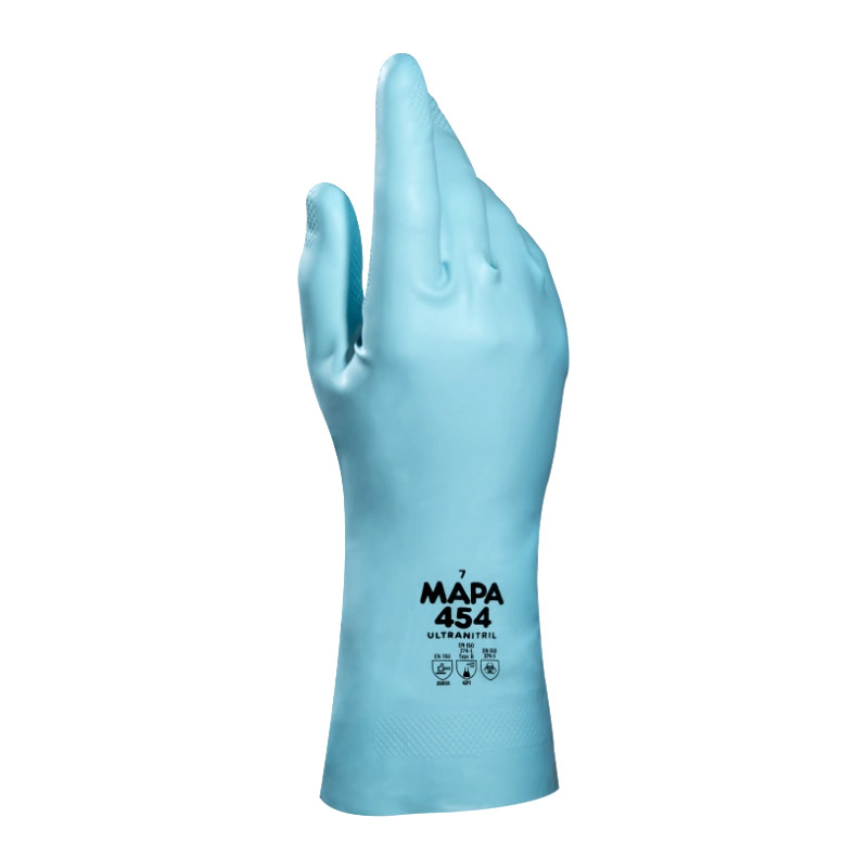 [45431T6] Gants de ménage et de protection hypoallergénique Ultranitril 454 MAPA (S)