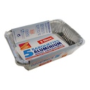 Barquettes aluminium lot de 5 - de 0.5 L à 2 L