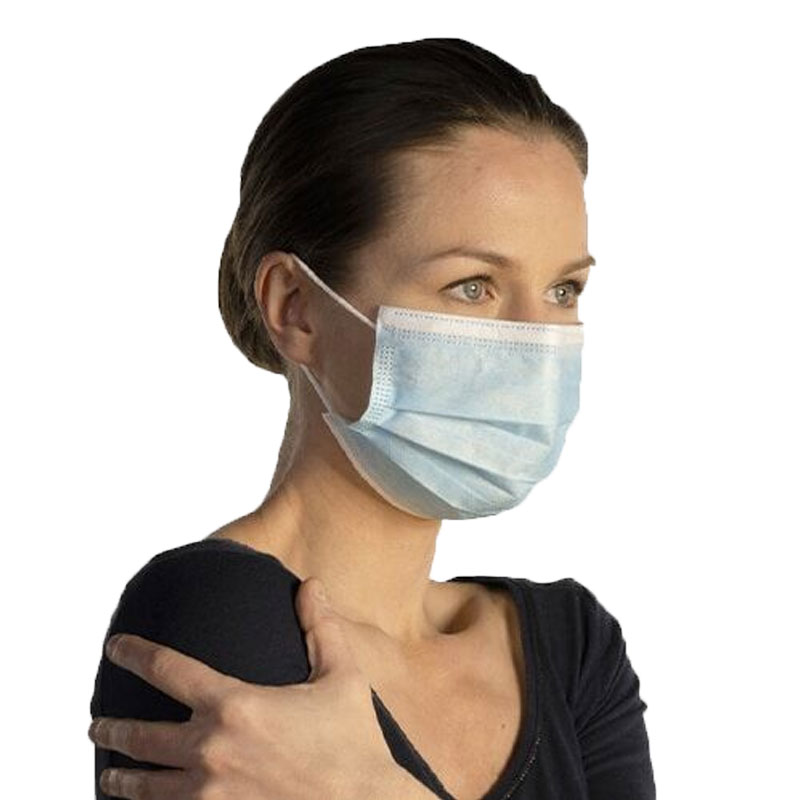 [2030] Masques protection respiratoire haute filtration type II 3 plis bleu x 50