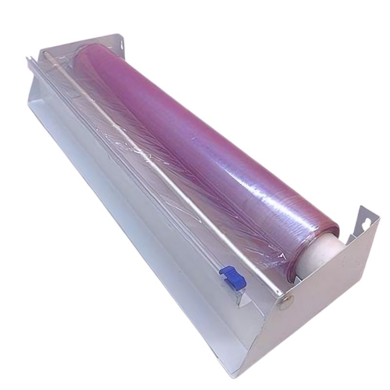 [239] Distributeur rouleaux pvc en acier blanc 50 cm
