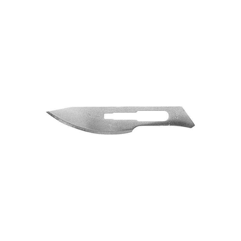 [361B] Lame à scalpel N°24, 8 x 55.5 mm MURE & PEYROT x 100