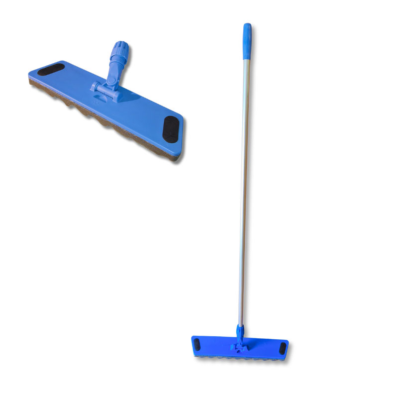 Balai trapèze professionnel 55 cm avec manche aluminium ICA