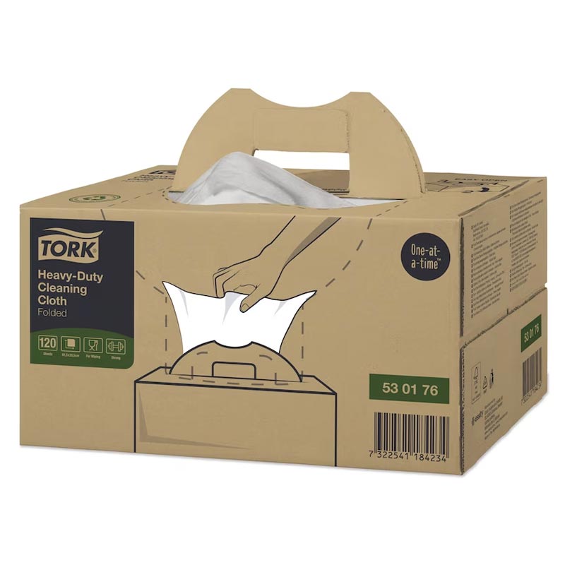 [559] Chiffons de Nettoyages UltraRésistants W7 TORK x 1 Handybox 120 formats