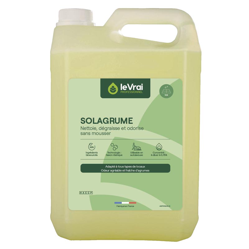 [796005] Détergent dégraissant sols Solagrume 4117 LE VRAI PROFESSIONNEL 5 L