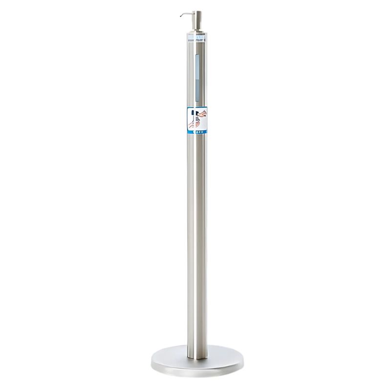 [881070] Distributeur colonne inox à gel hydroalcoolique TOURNUS