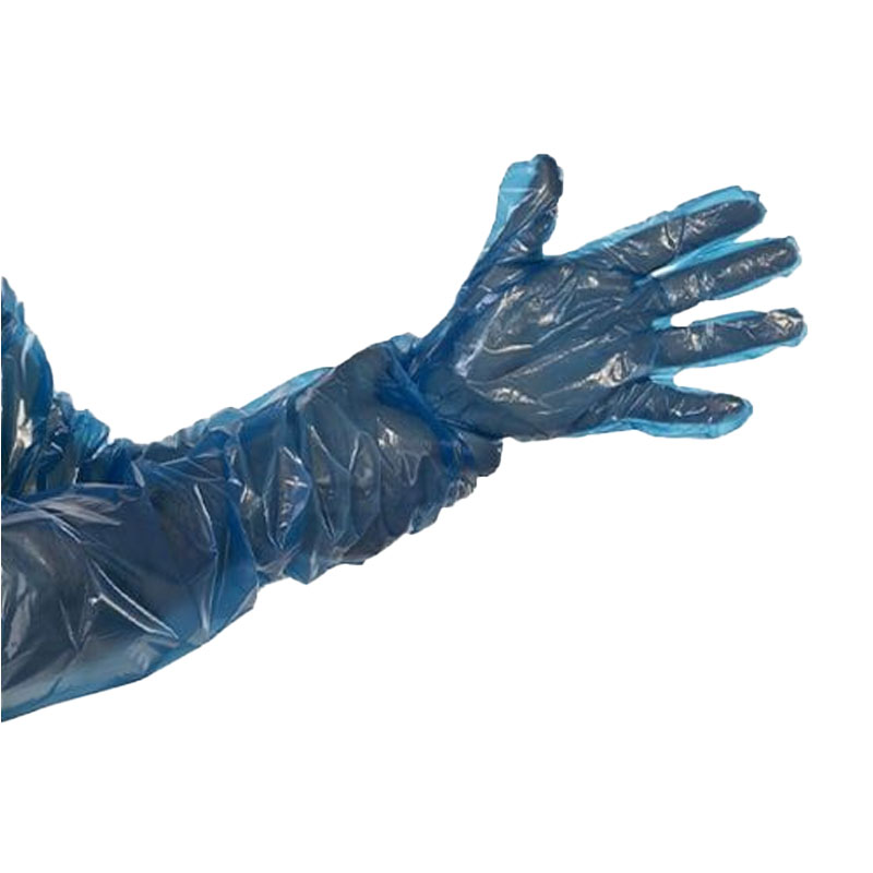 [994010] Gants polyéthylène bleu extra longs 85 cm x 100