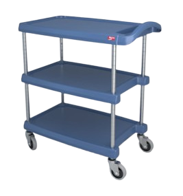 [586023] Chariot de service bleu MyCart® 3 nvx Microban® 59,5 x 87,3 cm