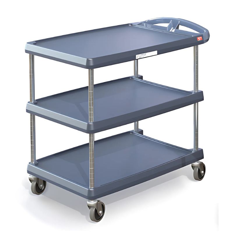 [586033] Chariot de service bleu MyCart® 3 nvx Microban® 70,3 x 102,2 cm