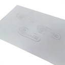 Tapis de décontamination pelable gris 115x60 cm x 4