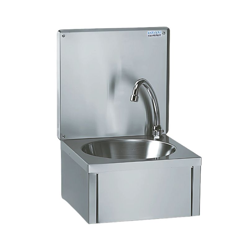 [806532] Lave-mains inox G.A avec dosseret TOURNUS