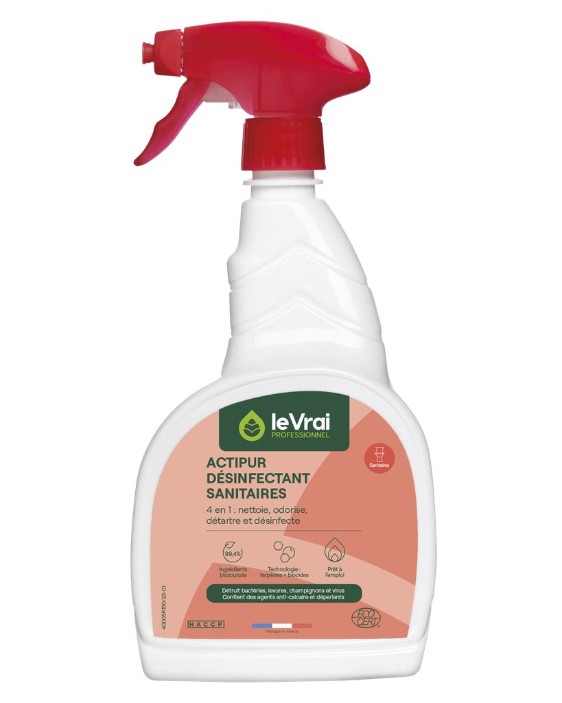 [132051] Désinfectant sanitaires Actipur prêt à l’emploi LE VRAI PROFESSIONNEL (750ML)