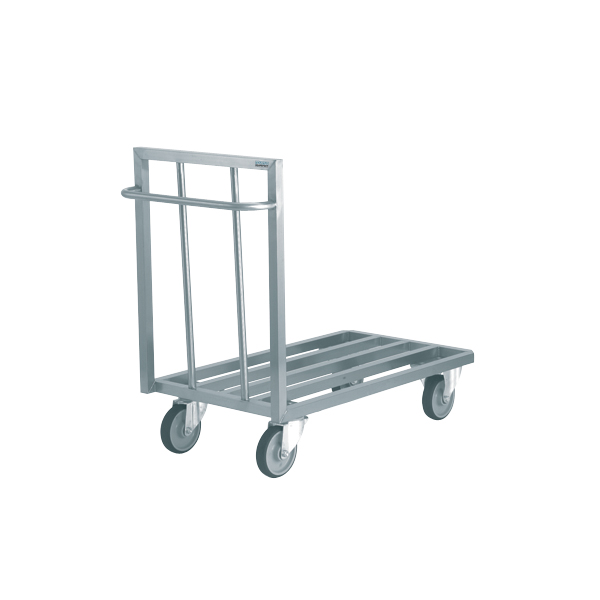[80.154.3] Chariot à plateforme inox, claires voies TOURNUS