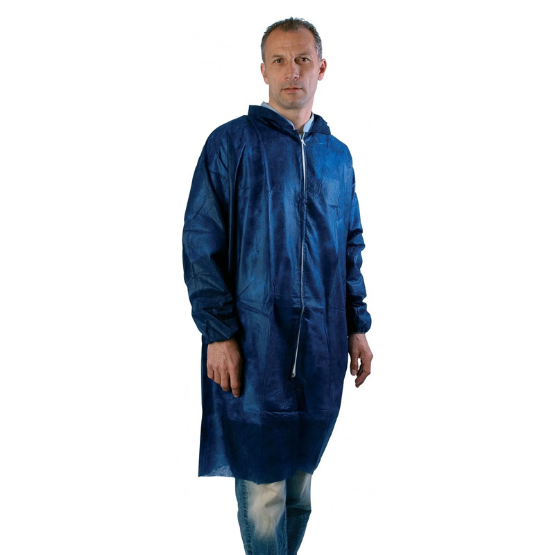 [732034BEL] Blouse de protection EPIKA Polypro bleu à zip (L)