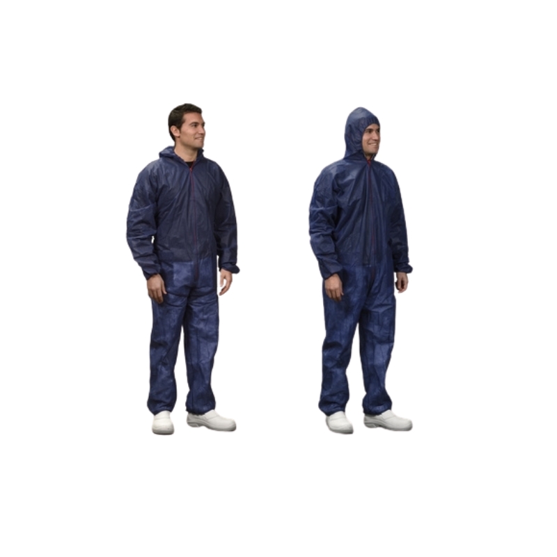 [731082BLL] Combinaison de protection polypro bleu à capuche EPIKA (L)
