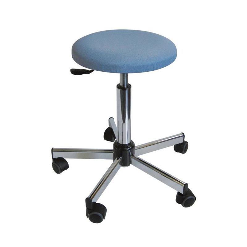 [3011RC] Tabouret de laboratoire 5 roulettes ALSIT série Boeing 13 (Ciel)