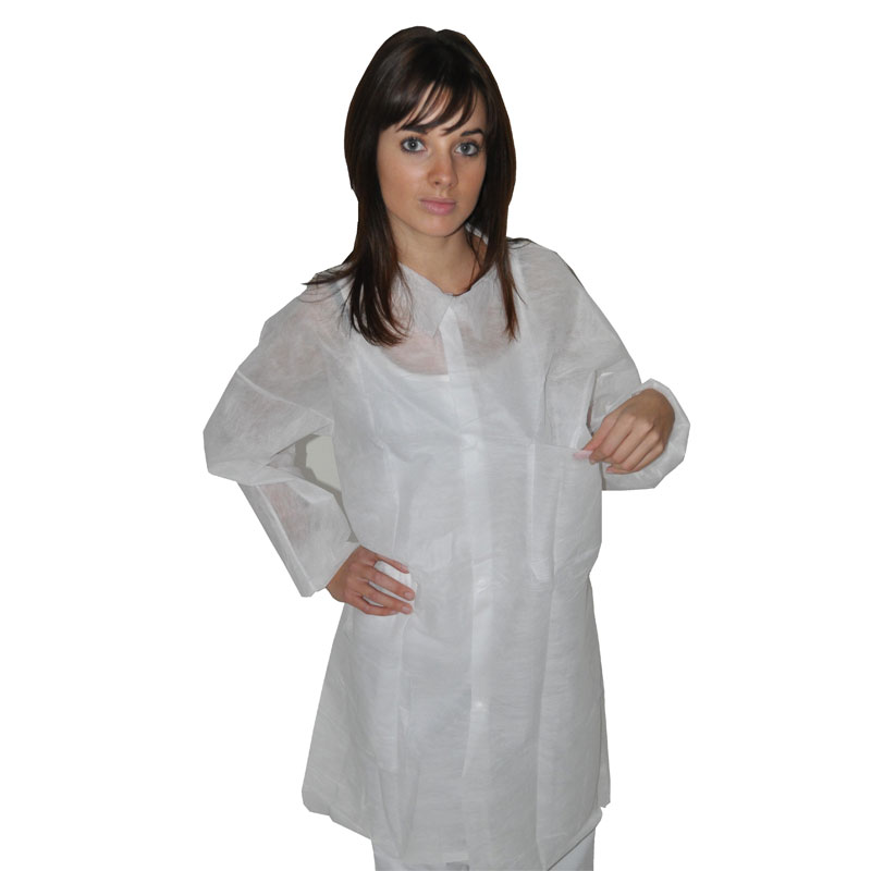Blouses d’hygiène jetables 2 poches et pressions MEDICOM x 50