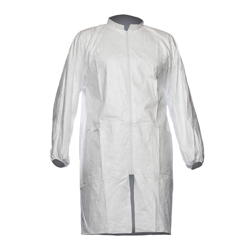 [1149S] Blouse de laboratoire PL309 Tyvek® 500 DuPont avec zip ET poches (S)