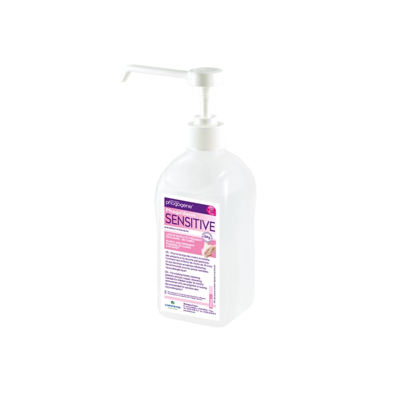 [134005] Solution moussante hypoallergénique PHAGO'DERM Sensitive SPS - 500 ml et 1 L (500ML)