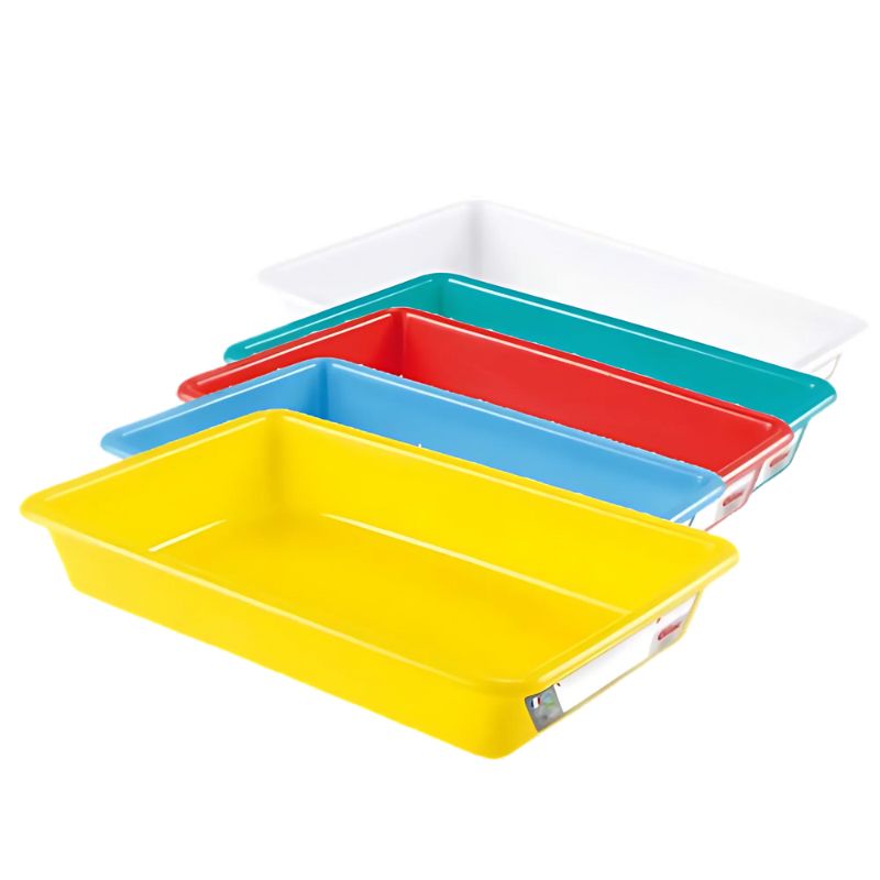 [32601J] Bac plat GILAC 5 couleurs (Jaune, 3L)