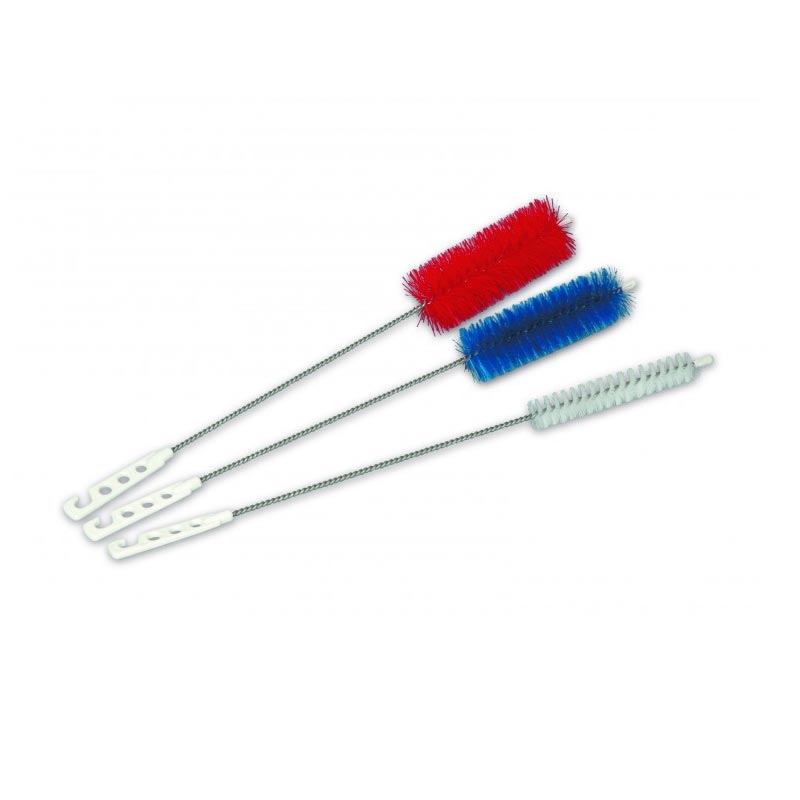 [39912B] Goupillons agroalimentaire bouts retournés, brosse 3 couleurs, 4 diamètres au choix (Bleu, Ø20mm)