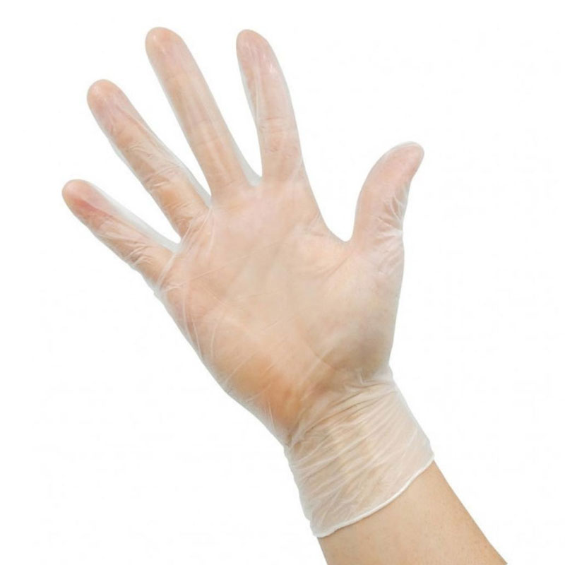 [453S] Gants d'examen Éco en vinyle non poudrés jetables x 100 (S)