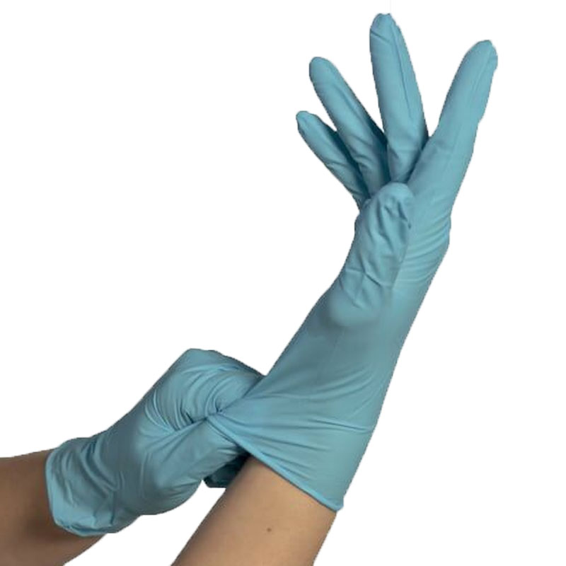 [48202S] Gants de protection nitrile bleu non poudrés MUTEXIL x 100 (S)