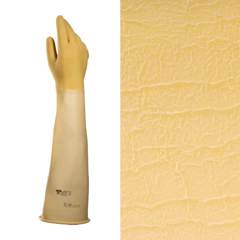 [4920T8] Gants extra longs de protection chimique MAPA Alto 285 (M)