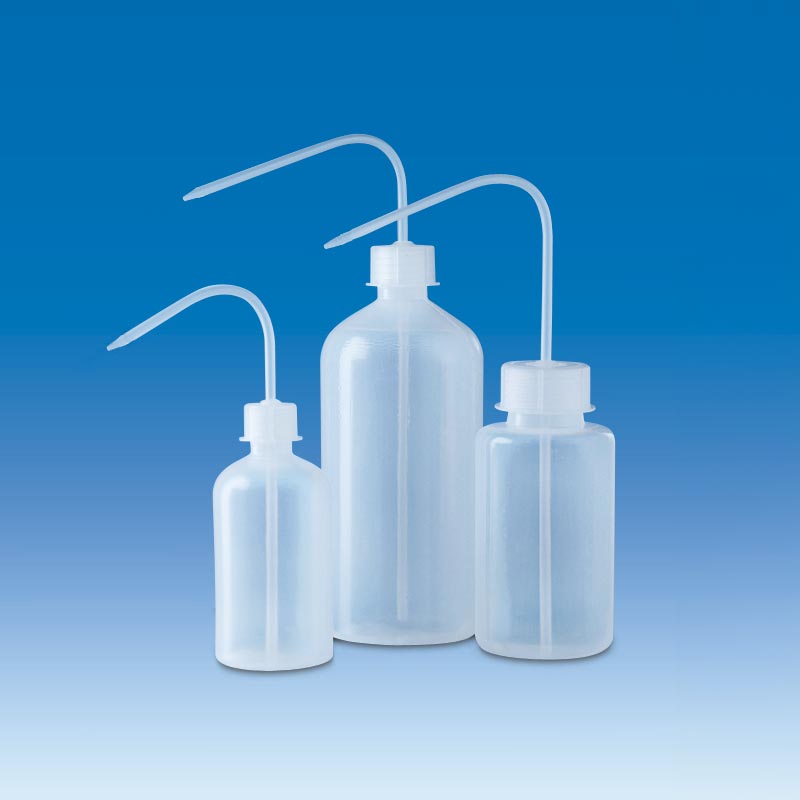 Pissettes de laboratoire PE-LD translucides 250 et 500 ml