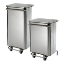 Poubelle de cuisine mobile inox Collecroule ROSSIGNOL 70L, 110L