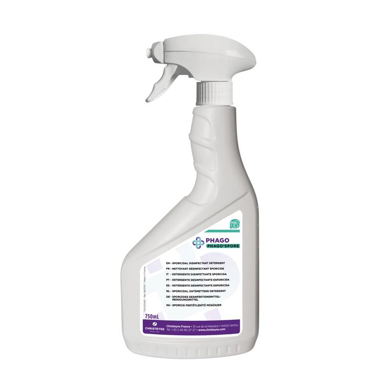 [677101] Nettoyant désinfectant sporicide sols surfaces Phago'Spore 750 ml & 5 L (750ML)