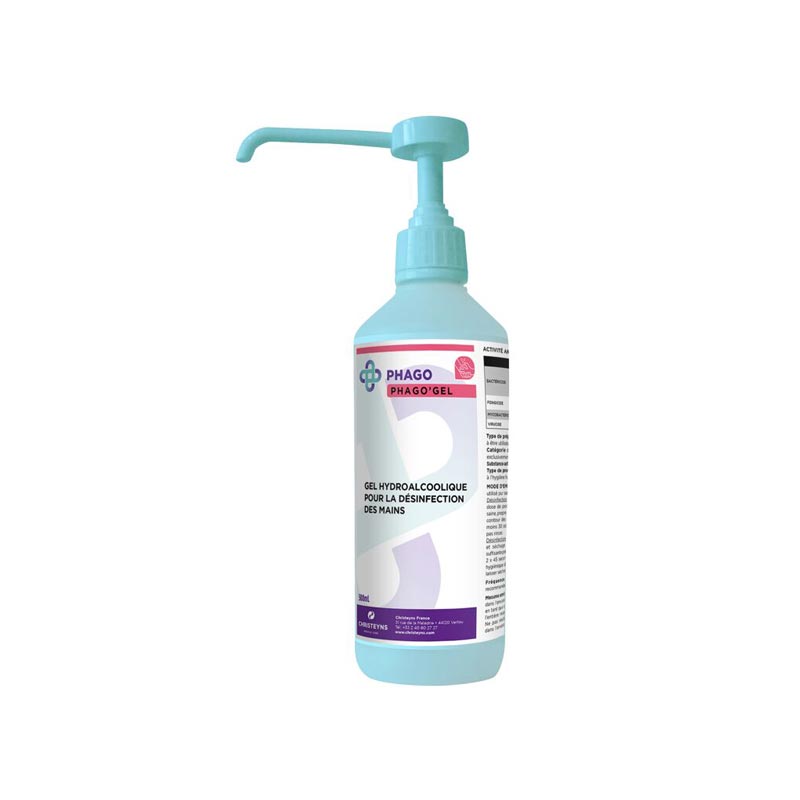 [878004] Gel hydroalcoolique désinfection mains Phago'Gel - 500 ml et 5 L (500ML)