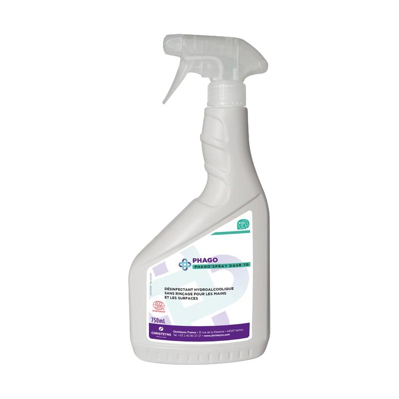 [969001] Désinfectant hydroalcoolique Phago'Spray DASR 70 - 750 ml et 5 L (750ML)