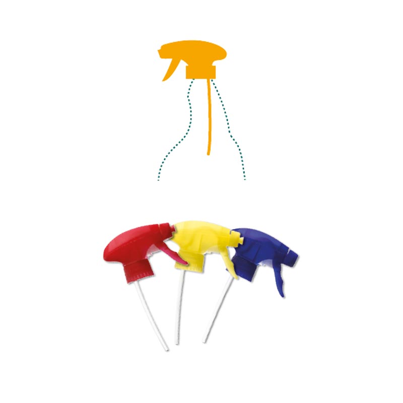 [987B] Gâchettes têtes de pulvérisateurs x 6 - 3 couleurs (Jaune)