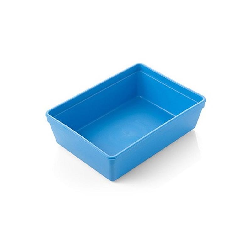 [717] Plateau de soins polypro bleu STERILMED 180x134x54mm