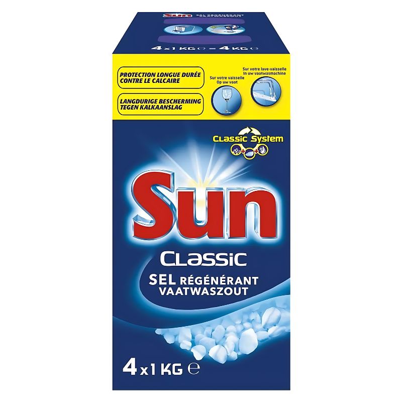 [100085] Sel régénérant pour lave-vaisselle Sun Classic – 4 kg