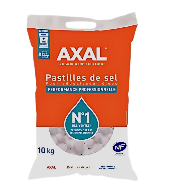 [100089] Sel régénérant pour adoucisseur d'eau, pastilles 10 kg AXAL
